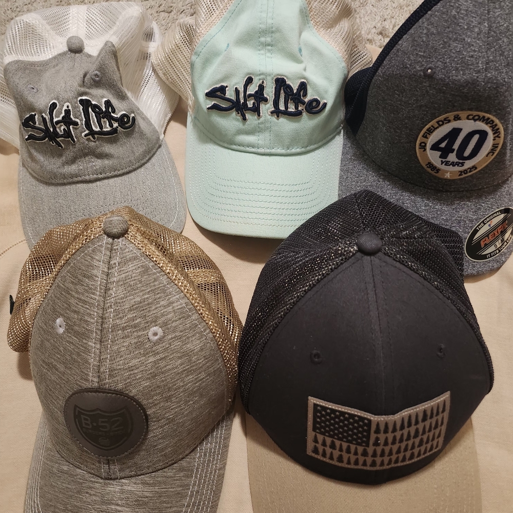 Gray and Black Mesh Caps All New Mint  5 $30